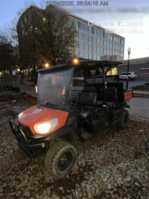 2021 Kubota RTV-X1140W-H Plastic Canopy, Windshield Acrylic Clear, LED Strobe Light, Wire Harness Kit, Back up Alarm