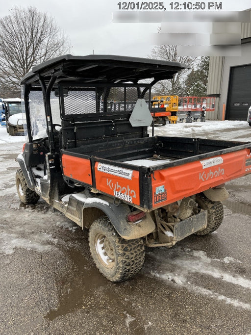 2022 Kubota RTV-X1140W-H Plastic Canopy, Windshield Acrylic Clear, LED Strobe Light, Wire Harness Kit, Back up Alarm