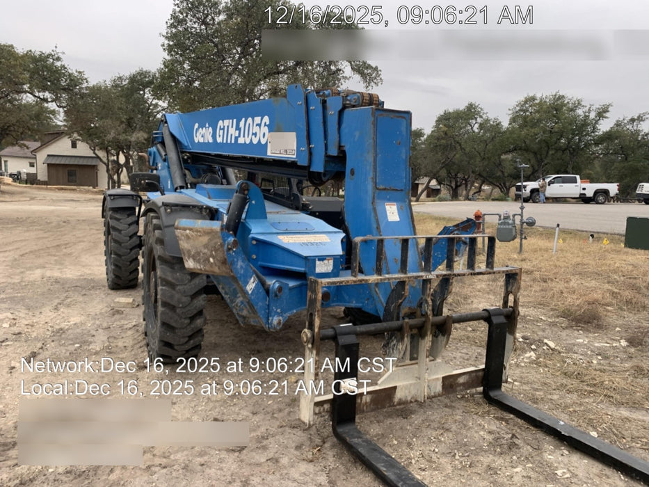 2018 Genie GTH-1056 Genie GTH-1056 w/ROPS, Work Lights, Solid Tires, RH Cab Mesh, Beacon, 60" Carriage and Forks
