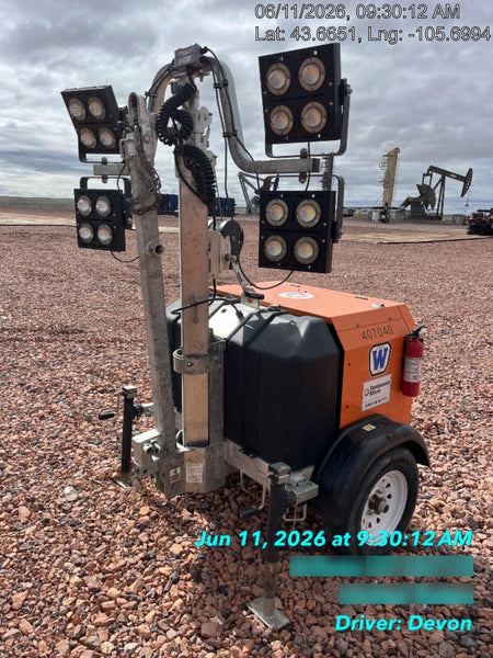 2024 Wanco WLTT-4MM4K Diesel, Deep Sea Controller, Shore Power Plug, Auto Start, (4) 350W LED Floodlights, 4kW Generator, 60 Gal Fuel Tank, 2" Ball, T3