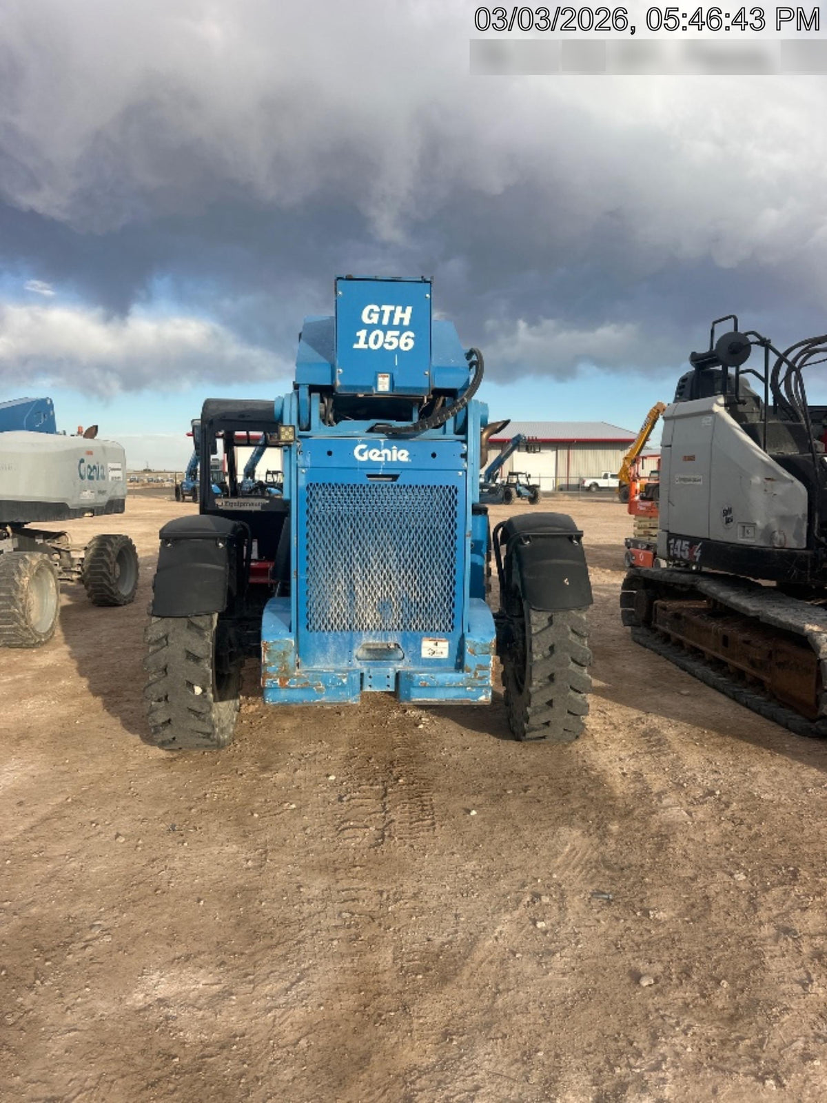 2018 Genie GTH-1056 Genie GTH-1056 w/ROPS, Work Lights, Solid Tires, RH Cab Mesh, Beacon, 60" Carriage and Forks