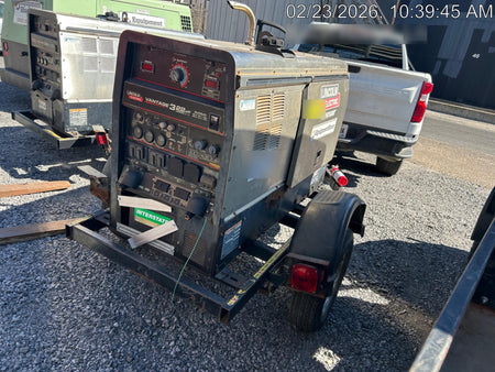 2019 Lincoln Electric Vantage 322 Welder Ready-Pak 3, Two wheel trailer, Fender and Light kit, Cable Rack