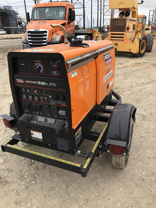 2021 Lincoln Electric Vantage 322 Vantage 322 Ready Pak 3 w/ Decals, ORANGE (includes trailer, cable rack, fender light kit) NO Telematics