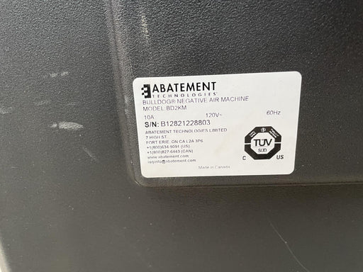 2022 ABATEMENT TECHNOLOGIES BD2KM