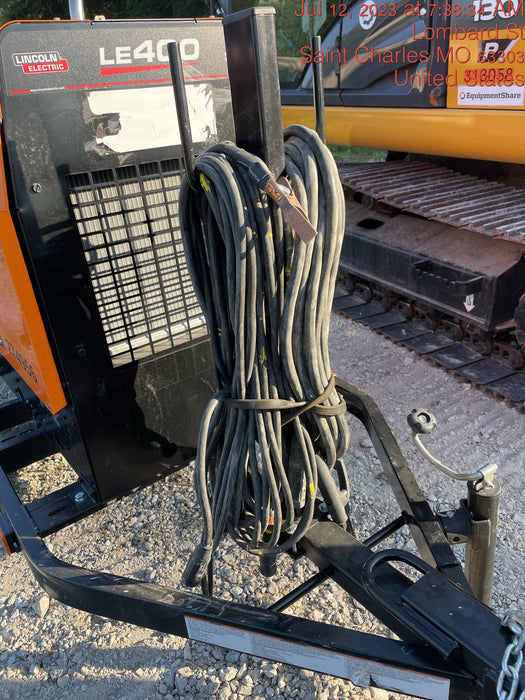 2022 Lincoln Electric LE400 Kubota V1505, Trlr, Cable Rack, Light Kit, ES Decals, T3