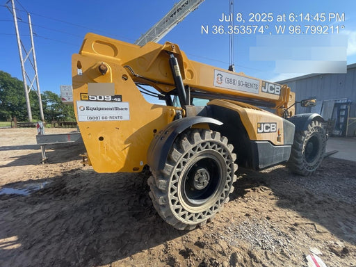 2018 JCB 509-42 74 HP w/CAB/HVAC, Beacon, Aux Hydraulics, Worklights, Solid Tires