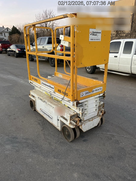 Custom Equipment HB-1430 <ul>
 <li>Hy-Brid Scissor Lift</li>
  <li>Platform capacity up to 670 lbs.</li>
  <li>Working height up to 20 ft</li>
  <li>Weighs under 1,700 lbs.</li>
  <li>Non-marking wheels </li>
</ul>