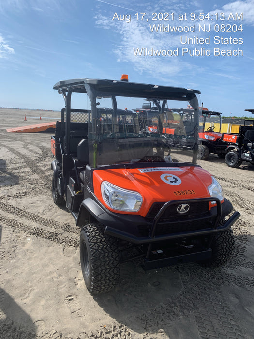 2021 Kubota RTV-X1140W-H Plastic Canopy, Windshield Acrylic Clear, LED Strobe Light, Wire Harness Kit, Back up Alarm