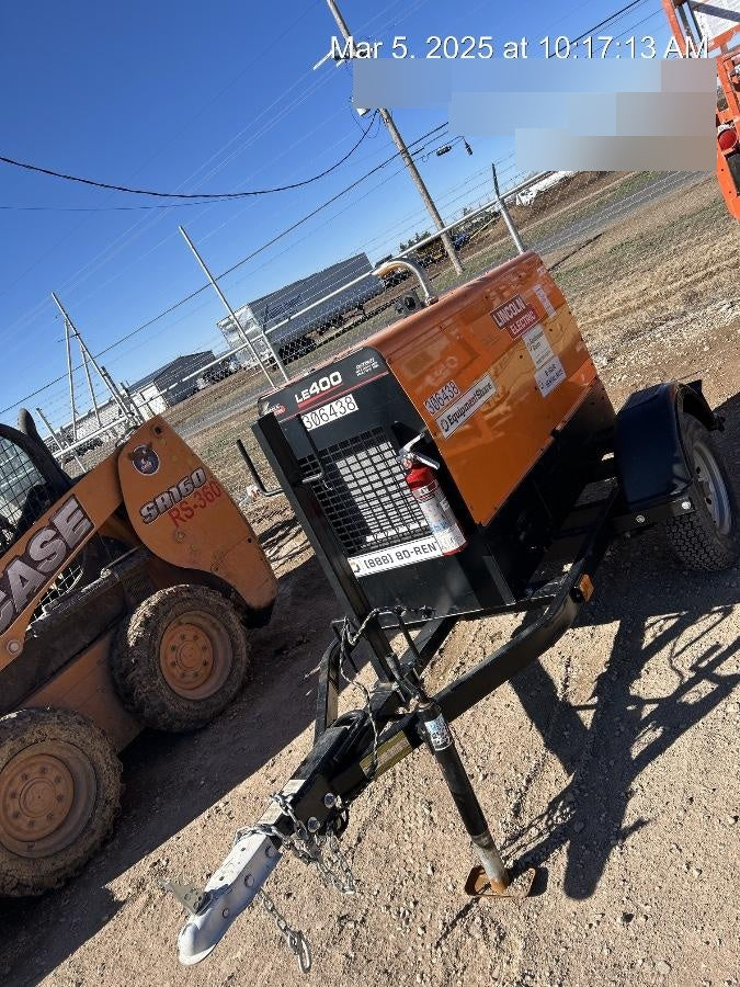 2023 Lincoln Electric LE400 Kubota V1505, Trlr, Cable Rack, Light Kit, ES Decals, T3