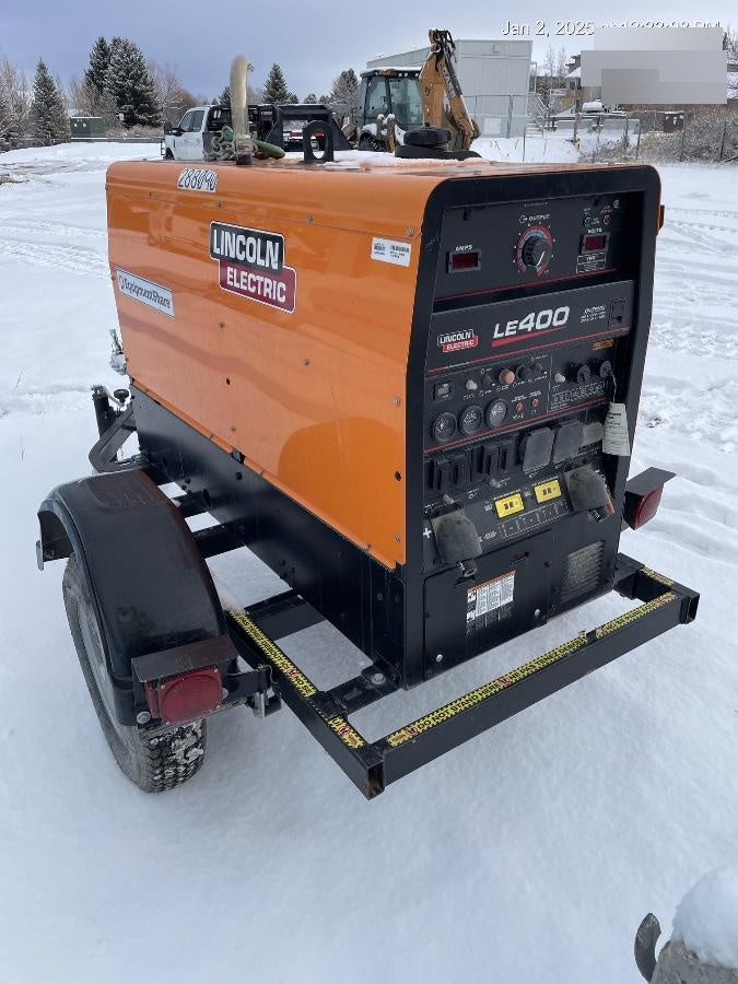 2023 Lincoln Electric LE400 Kubota V1505, Trlr, Cable Rack, Light Kit, ES Decals, T3