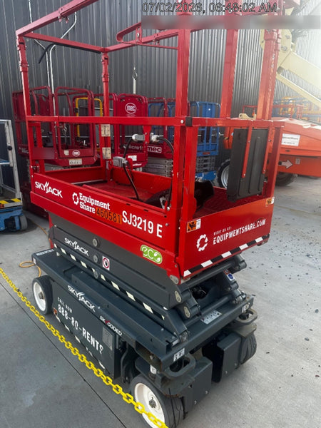2024 Skyjack SJ3219 Electric Drive, Sld NM Tires, DBcns, RFRails, Power to Platform, T3 + Access Control