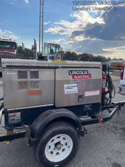 2019 Lincoln Electric Vantage 322 Welder Ready-Pak 3, Two wheel trailer, Fender and Light kit, Cable Rack