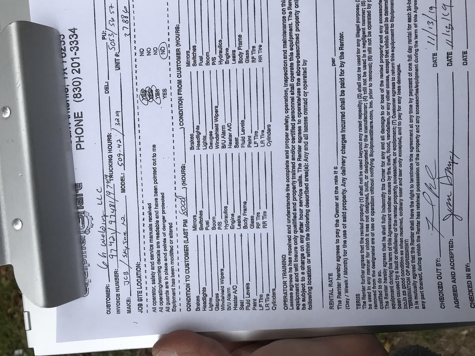 2019 Skyjack SJIII-3226 Standard Options, Trojan Batteries