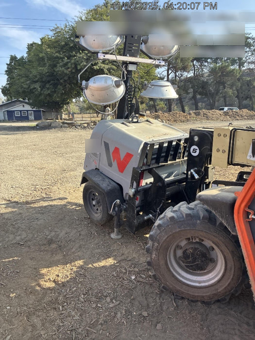 2019 Wacker Neuson LTV6L-MH Wacker Neuson LTV6L Mobile Light Tower w/Fuel Level Sensor Installed