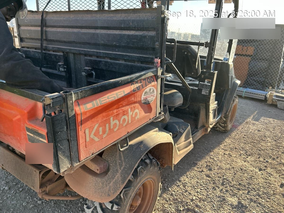 2022 Kubota RTV-X1140W-H Plastic Canopy, Windshield Acrylic Clear, LED Strobe Light, Wire Harness Kit, Back up Alarm