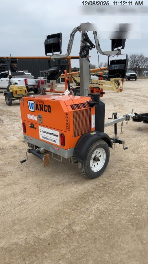 2024 Wanco WLTT-4MM4K Diesel, Deep Sea Controller, Shore Power Plug, Auto Start, (4) 350W LED Floodlights, 4kW Generator, 60 Gal Fuel Tank, 2" Ball, T3