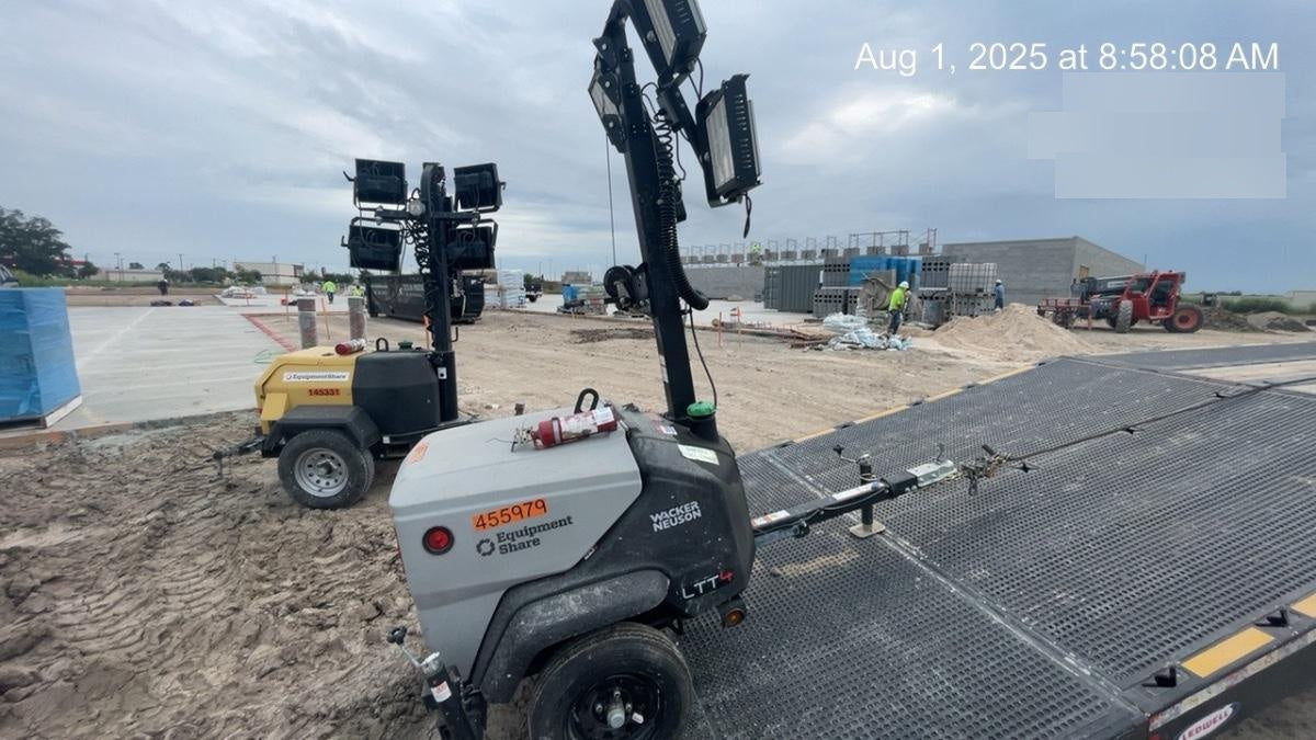 2024 Wacker Neuson LTT4 Diesel, Kohler KDW702, Deep Sea Controller, Auto Start, LED 320W, Bypass Outlet, T3