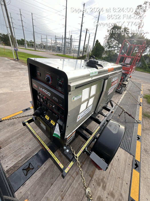 2024 Lincoln Electric LE400 Kubota V1505, Trlr, Cable Rack, Light Kit, ES Decals, T3