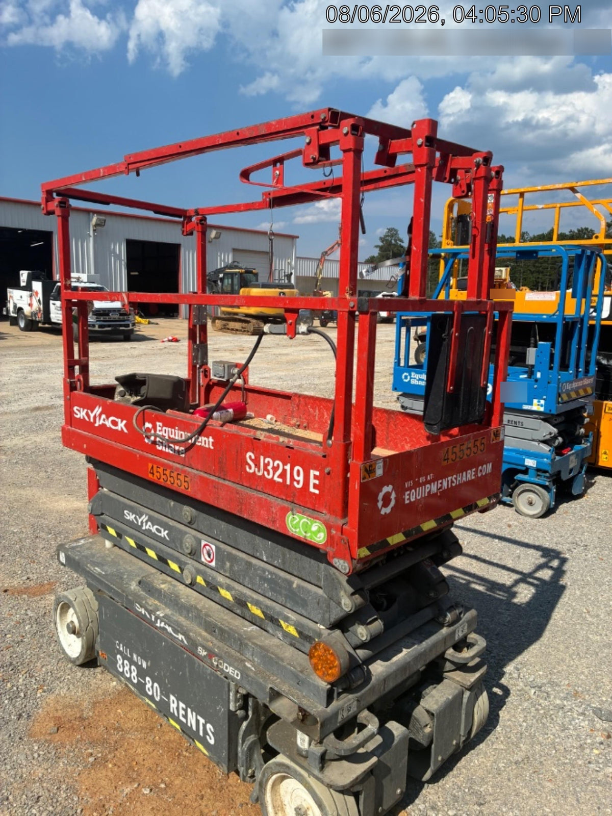 2024 Skyjack SJ3219 Electric Drive, Sld NM Tires, DBcns, RFRails, Power to Platform, T3 + Access Control