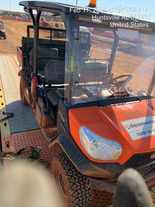 2021 Kubota RTV-X1140W-H Plastic Canopy, Windshield Acrylic Clear, LED Strobe Light, Wire Harness Kit, Back up Alarm