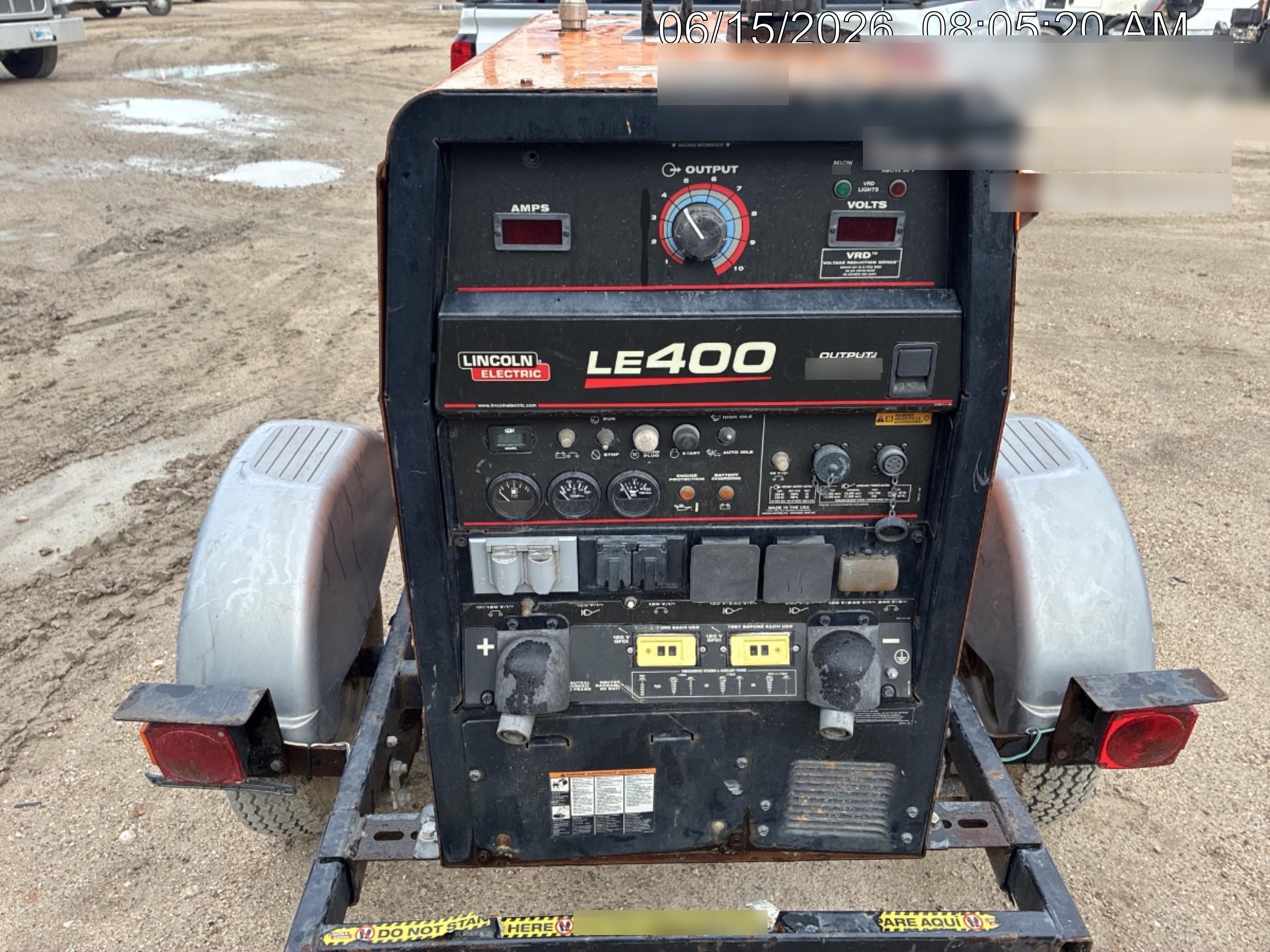 2022 Lincoln Electric LE400 Kubota V1505, Trlr, Cable Rack, Light Kit, ES Decals, T3