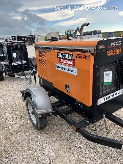 2022 Lincoln Electric LE400 Kubota V1505, Trlr, Cable Rack, Light Kit, ES Decals, T3