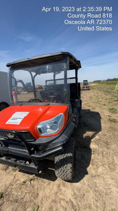 2021 Kubota RTV-X1140W-H Plastic Canopy, Windshield Acrylic Clear, LED Strobe Light, Wire Harness Kit, Back up Alarm