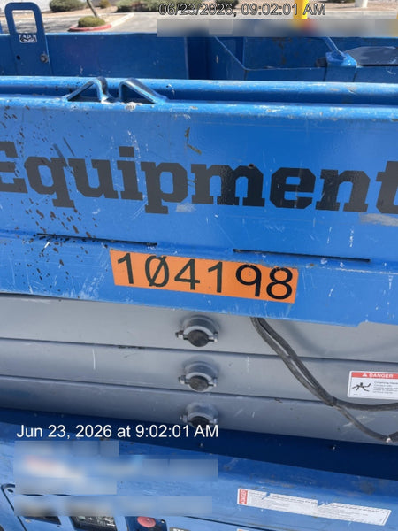2020 Genie GS-1930 Solid Non Marking Tires, Beacon, Folding rails with half height swing gate, 800W Inverter