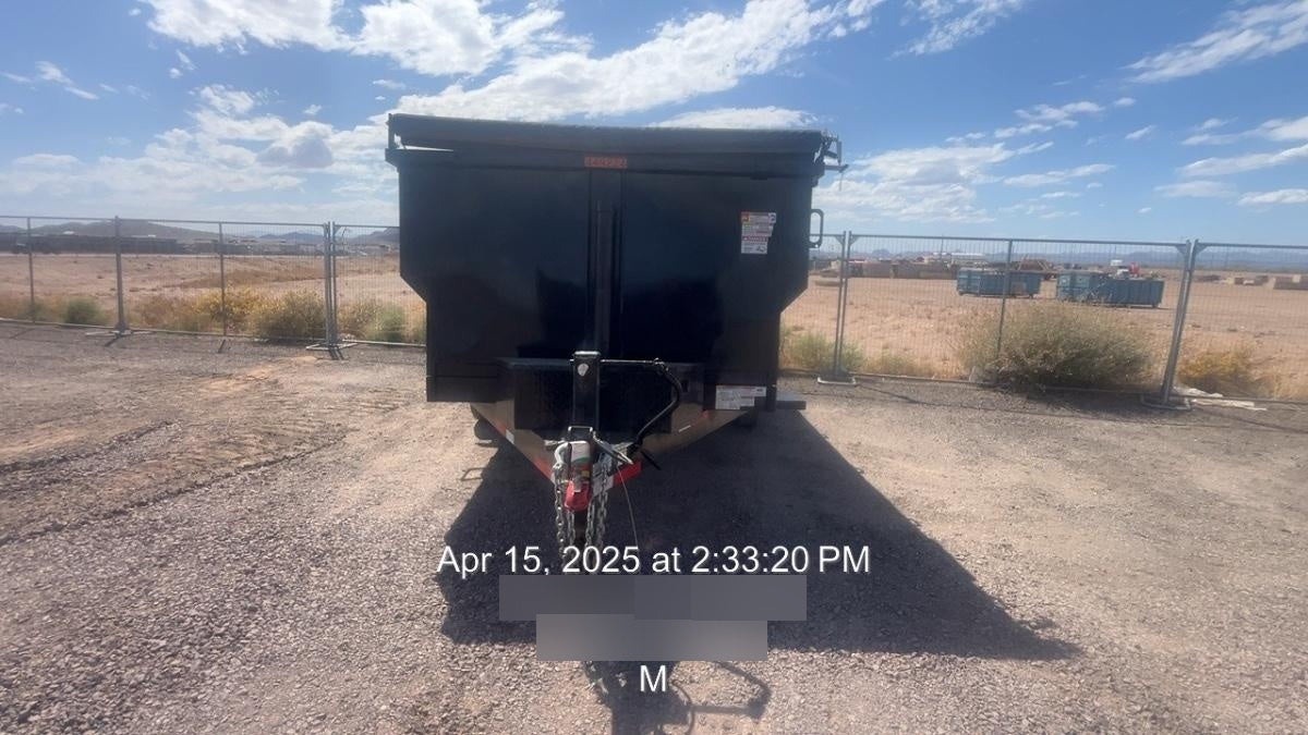 2025 TEXAS PRIDE TRAILERS 14'L x 7'W 5 Cu Yd Trunnion Hydraulic Dump