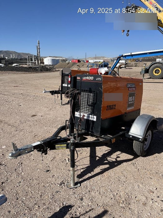 2022 Lincoln Electric LE400 Kubota V1505, Trlr, Cable Rack, Light Kit, ES Decals, T3