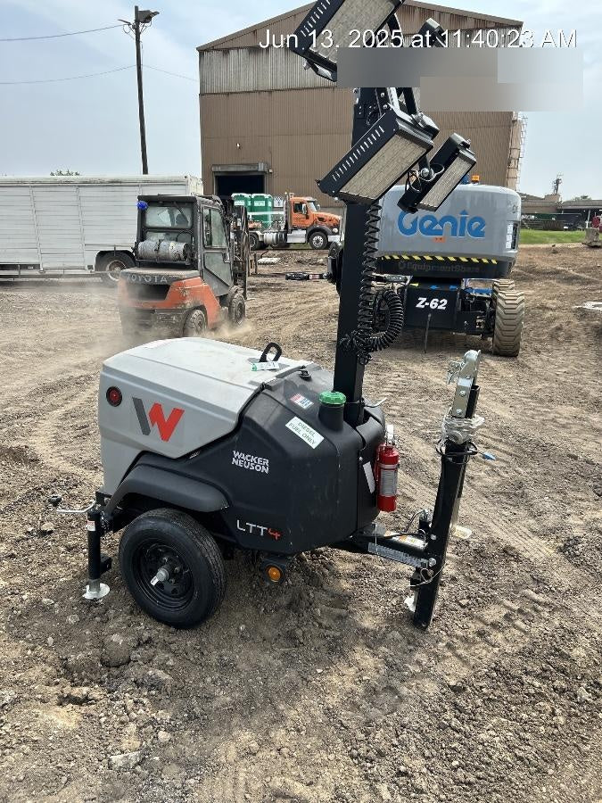 2024 Wacker Neuson LTT4 Diesel, Kohler KDW702, Deep Sea Controller, Auto Start, LED 320W, Bypass Outlet, T3