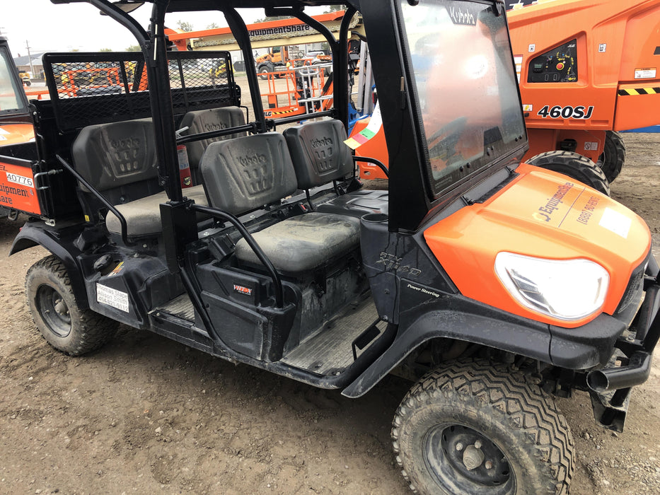 2019 Kubota RTV-X1140W-H 4wd Utility Cart, LED Strobe, Windshield Tempered Glass, Plastic Canopy, Wire Harness Kit, Backup Alarm