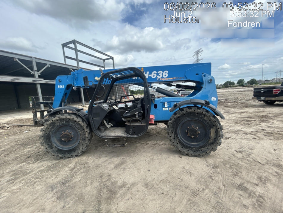 2018 Genie GTH-636 Genie GTH-636 w/Open ROPS, Solid Tires, Work Light/Beacon, 48" Carriage and Forks