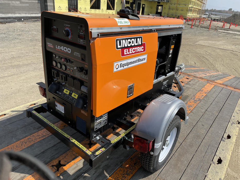 2022 Lincoln Electric LE400 Kubota V1505, Trlr, Cable Rack, Light Kit, ES Decals, T3