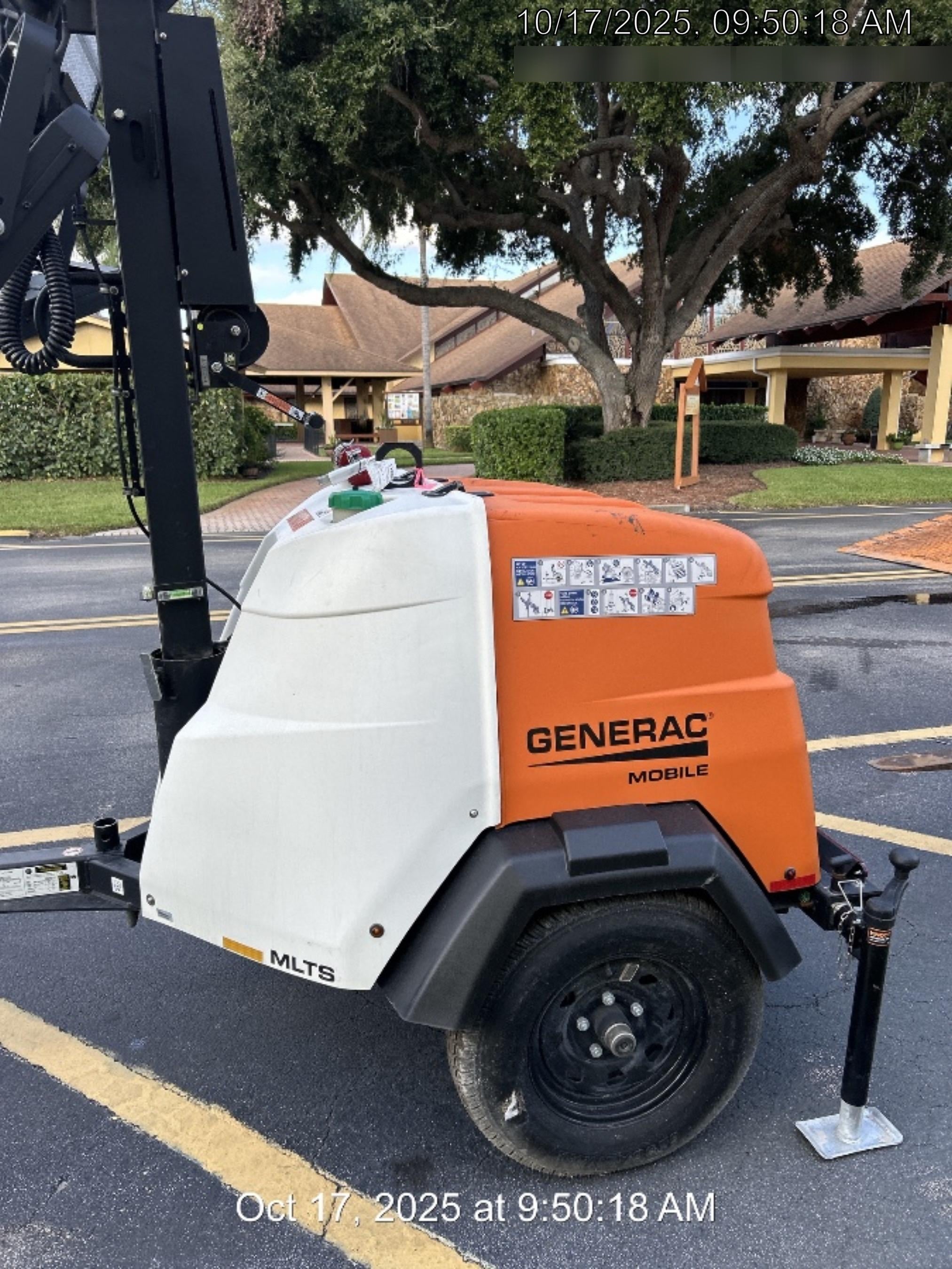 2025 Generac MLTS-4 Diesel, Mitsubishi L2E, 7.1 hp @1800 rpm, Flex Switch 120V Input, Powerzone Controller, (4) 320W LED Lights, 4kW Generator, 39.9 Gal Fuel Tank, 2" Ball, T3, ES Decals