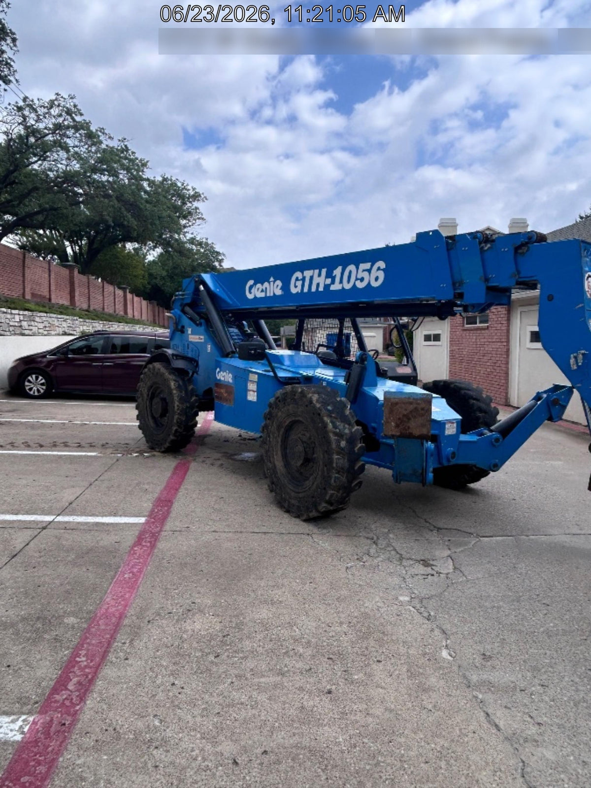 2018 Genie GTH-1056 Genie GTH-1056 w/Open ROPS, FF Tires, Work Light/Beacon, 60" Carriage and Forks