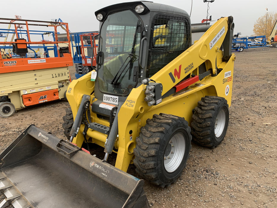 Wacker Neuson SW28 Cab/Heat/Air 14-Pin Attachment Control T3 Selectable EH Joystick Controls Cyclonic Engine Pre-Cleaner Block Heater T4F Only Radio Back Up Camera High flow LF Hydraulic Coupler SSL/CTL