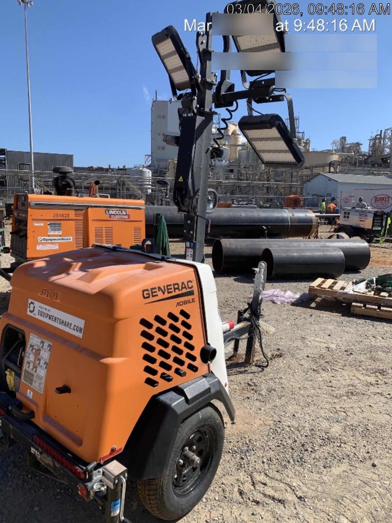 2023 Generac MLT2 Diesel, Flex Switch 120V Input, Powerzone Controller, 
(4) 320W LED Lights, 4kW Generator, 39.9 Gal Fuel Tank, 2" Ball, T3