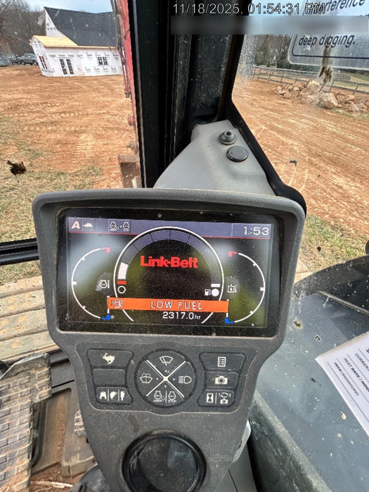 2020 Link-Belt 80X3EX 7'2" ARM, 17.7" rubber tracks, Multi function aux hydraulics