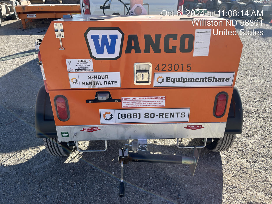 2024 Wanco WLTT-4MM4K Diesel, Deep Sea Controller, Shore Power Plug, Auto Start, (4) 350W LED Floodlights, 4kW Generator, 60 Gal Fuel Tank, 2" Ball, T3
