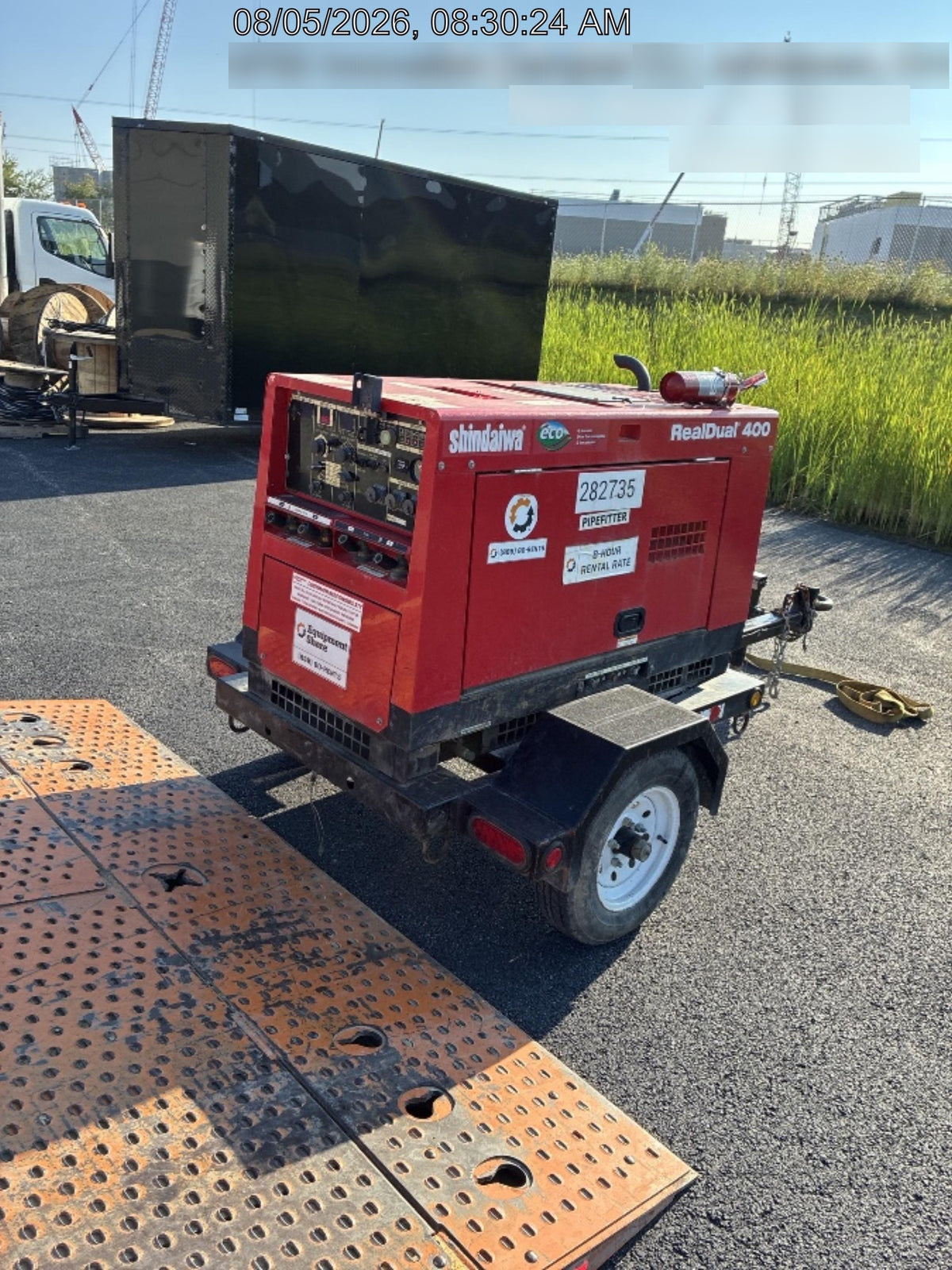 2022 Shindaiwa DGW400MDL Kubota D902 Engine, 23 HP, Dual Op Welder, Wire, Arc, Droop Stick, Tig, and CC Stick Functionality, Simulphase, 3 Phase and 1 Phase Gen Output, Single Axle NB Trlr, Slr Trckl Chrg 12V 12W, Fire Ext