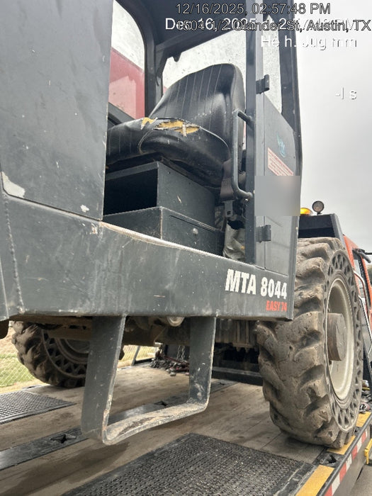 2018 Manitou MTA8044 MTA 8044 - 74 HP T4, Canopy, Worklights/Strobe, Beacon, 66" Carriage, 48" Forks, Solid Tires, Lift Hook, Aux Hydraulics