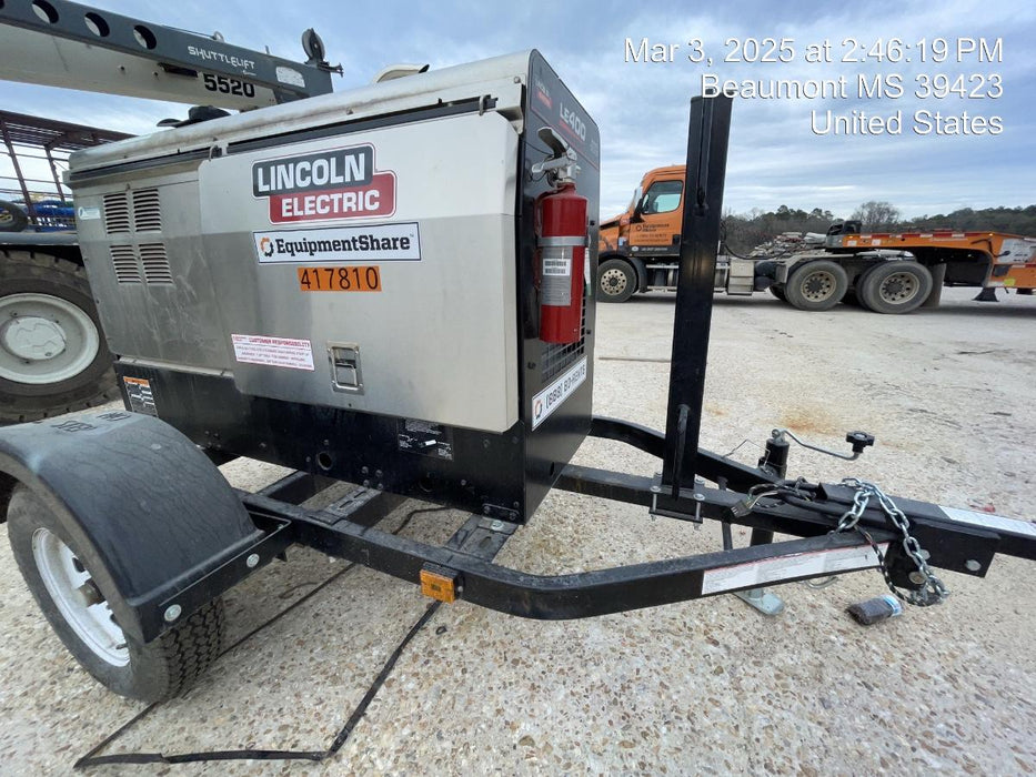 2024 Lincoln Electric LE400 Kubota V1505, Trlr, Cable Rack, Light Kit, ES Decals, T3