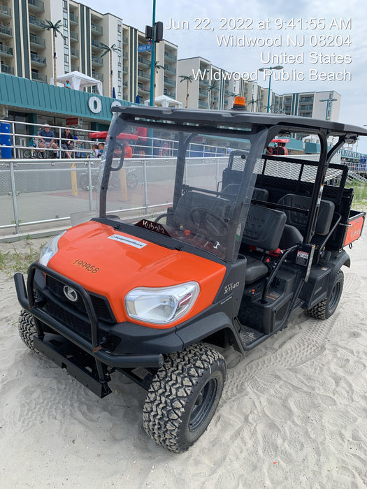 2022 Kubota RTV-X1140W-H Plastic Canopy, Windshield Acrylic Clear, LED Strobe Light, Wire Harness Kit, Back up Alarm