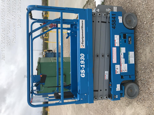 2019 Genie GS-1930 Fixed rails with chain Entry