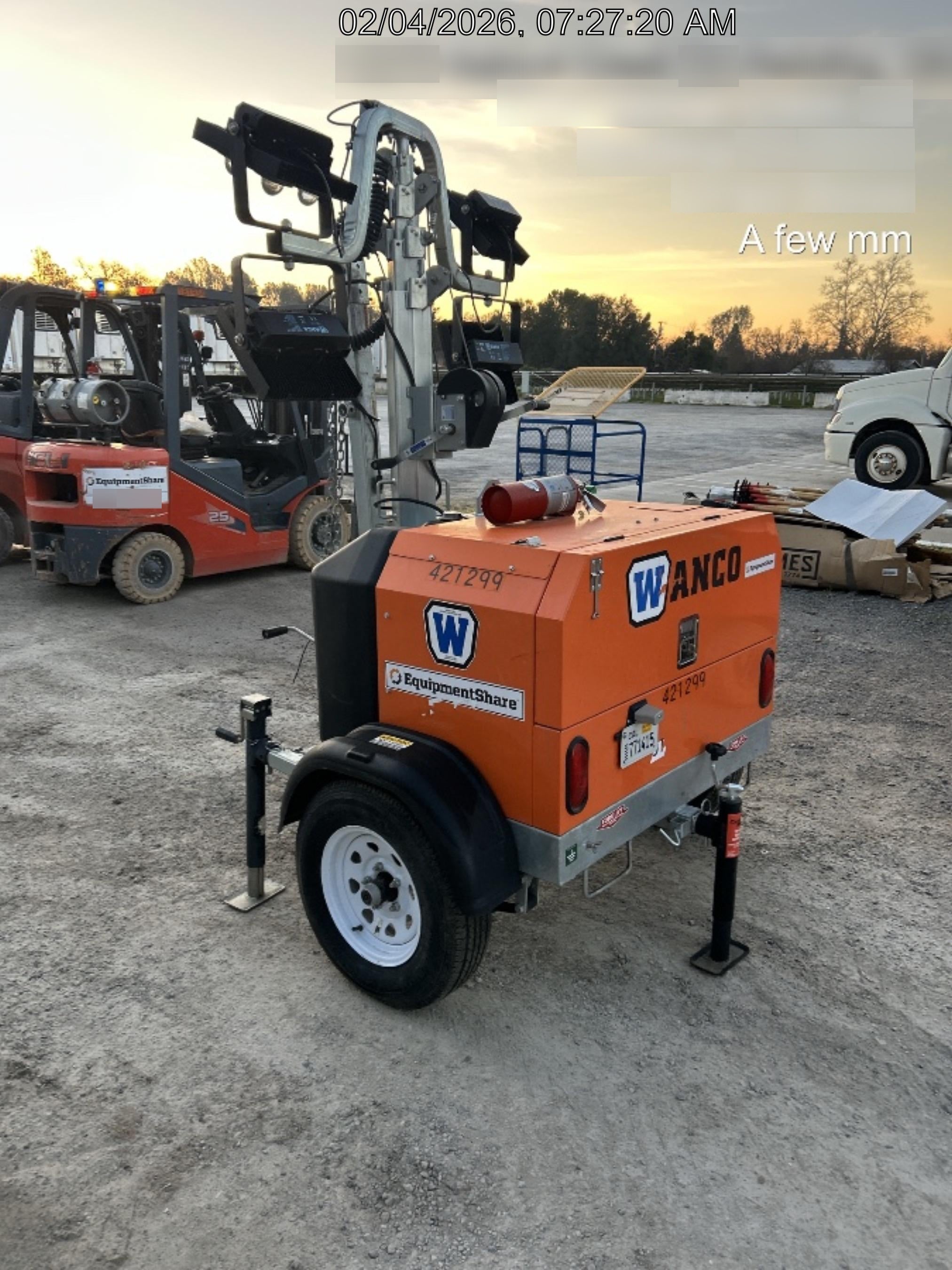 2024 Wanco WLTT-4MM4K Diesel, Deep Sea Controller, Shore Power Plug, Auto Start, (4) 350W LED Floodlights, 4kW Generator, 60 Gal Fuel Tank, 2" Ball, T3