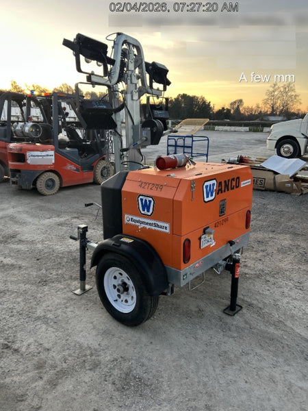 2024 Wanco WLTT-4MM4K Diesel, Deep Sea Controller, Shore Power Plug, Auto Start, (4) 350W LED Floodlights, 4kW Generator, 60 Gal Fuel Tank, 2" Ball, T3
