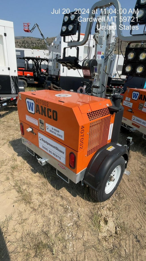 2024 Wanco WLTT-4MM4K Diesel, Deep Sea Controller, Shore Power Plug, Auto Start, (4) 350W LED Floodlights, 4kW Generator, 60 Gal Fuel Tank, 2" Ball, T3