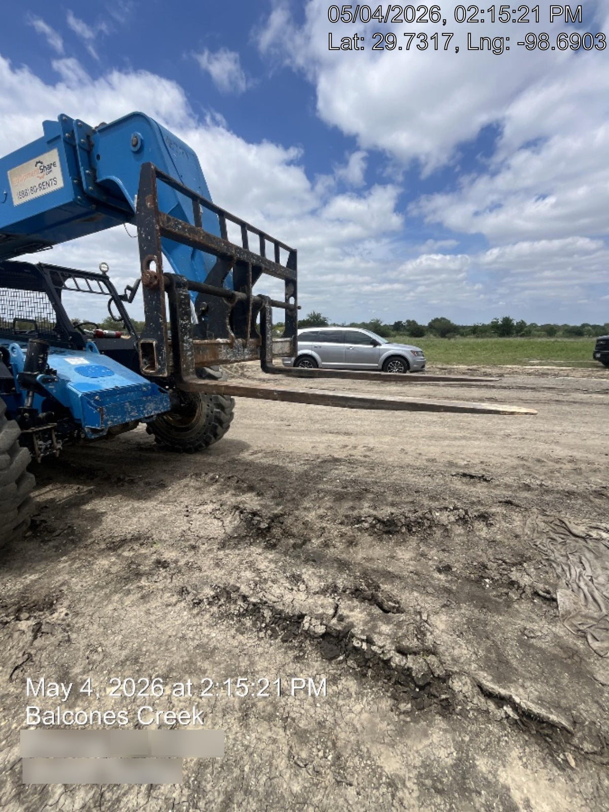 2018 Genie GTH-844 Genie GTH-844D w/Open ROPS, Solid Tires, Work Light/Beacon, 60" Carriage and Forks