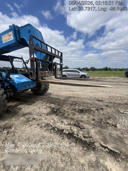 2018 Genie GTH-844 Genie GTH-844D w/Open ROPS, Solid Tires, Work Light/Beacon, 60" Carriage and Forks